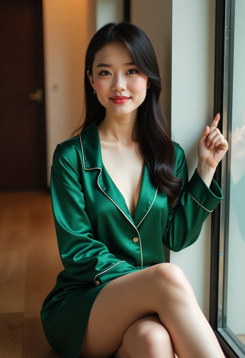 老屋卧室窗边的旧木书架